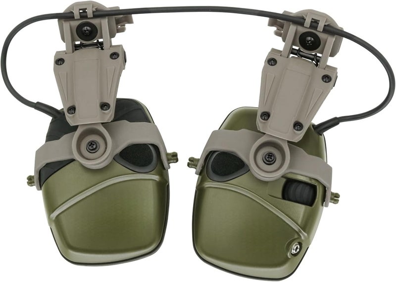 HEARFALCOM Tactical Helmet ARC Track Adapter for Tactical Electronic Shooting Earmuff Compatible Howard Leight Impact Sport Headset - Image 2